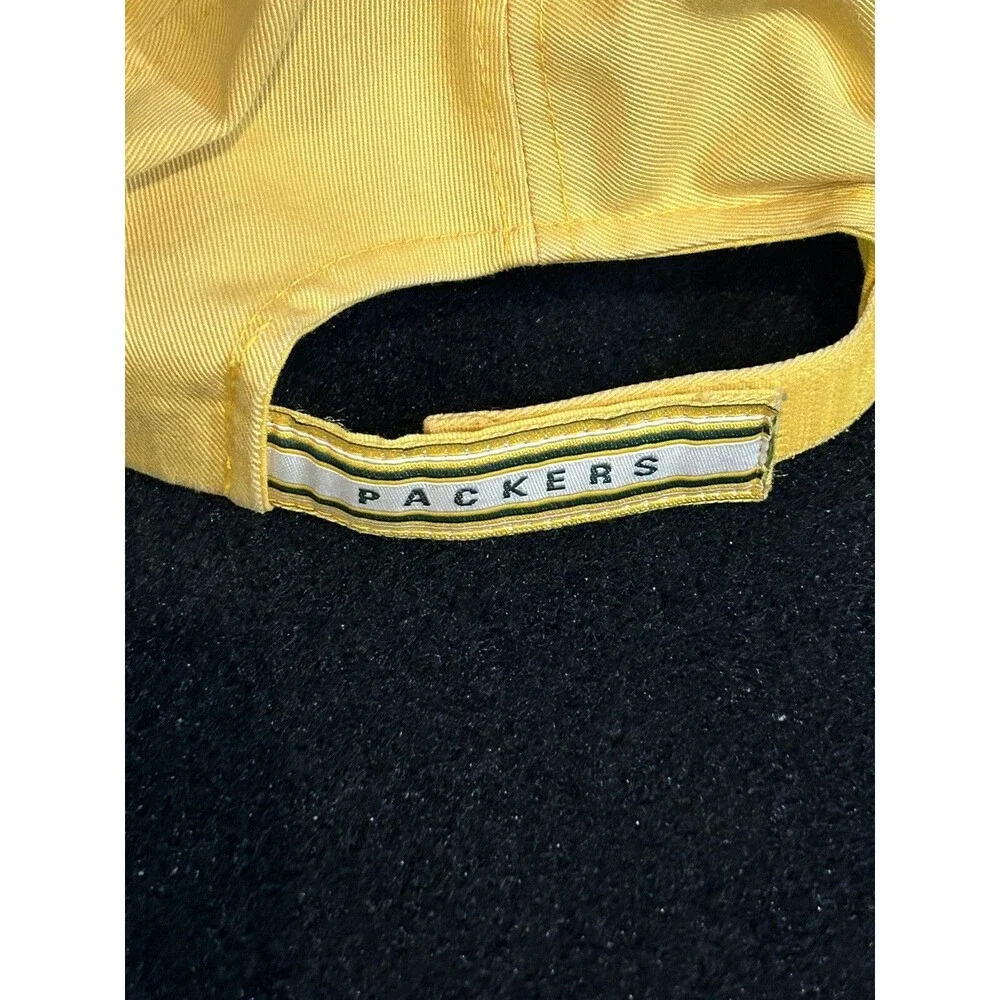 Green Bay Packers NFL Team Apparel Strap Back Hat/Cap Yellow